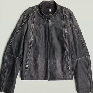 *NWT* G-Star Men's Leather Jacket - M